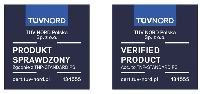 Certyfikat TUV NORD 134555